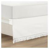 King Lush Decor Boho Fringe Bedskirt, King