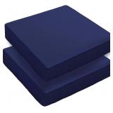 24" x 24" 24x24 Patio Chair Cushions, Set of 2, Da