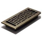 4x10 Decor Grates AJH410 4x10 Antique Brass
