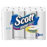 Scott 1000 Sheets Toilet Paper, 32 Rolls ***BOX DA