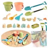 (X3)19 Pc Beach Sand Toys Set w/Mesh Bag