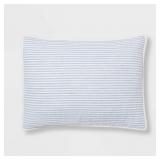 Standard Cotton Stripe Quilt Sham, Reversible, Lig