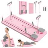 $130 JANUA Pilates Board - Foldable 5-in-1 (Pink)