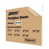 24x24 Clear Acrylic Plexiglass Sheet 1/4, 24x24