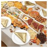 35" Skeleton Grazing Tablecloth Set for Halloween