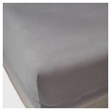 Queen 400TC Fitted Sheet Dark Gray - 18"
