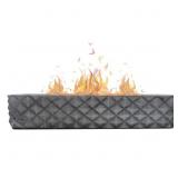 Large Faceted ROUNDFIRE Tabletop Fire Pit, Concret