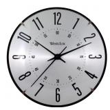 Westclox 9.4in Modern Black/Silver Wall Clock Westclox 9.4in Modern Black/Silver Wall Clock