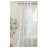 CECILY FLORAL PRINTED BURNOUT SHEER GROMMET SINGLE