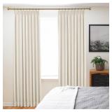 $132 88 INCH PINCH PLEATED CURTAINS BLACKOUT LINEN