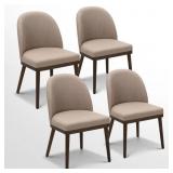 SET OF 4 NAKENZIE UPHOLSTERED BACK SIDE DINING ROO