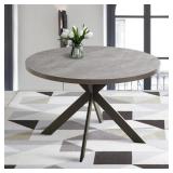 $187 GARRELL 46  ROUND DINING TABLE, MID-CENTURY R