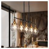 $330 LORAM 5 - LIGHT 36" WIDE KITCHEN ISLAND LINEA