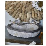 BONNAVALE POLYSTONE INDOOR OUTDOOR BIRD DECORATIVE