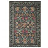 RIFLE PAPER CO. X LOLOI ROSA BLACK AREA RUG