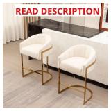 $280 JOHNNICE 27" METAL TUFTED BAR STOOLS *GREEN*