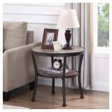 ADERES WOOD END TABLE WITH STORAGE