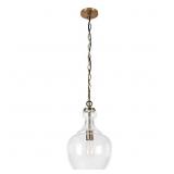 WESTFORD CEILING PENDANT WITH SEEDED GLASS SHADE