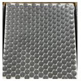 PENNY ROUND 12" X 13" PORCELAIN MOSAIC WALL & FLOO