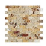 $472 TRAVERTINE BRICK JOINT MOSAIC WALL & FLOOR TI