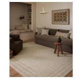 AMBER LEWIS X LOLOI WINDSOR IVORY / STONE AREA RUG