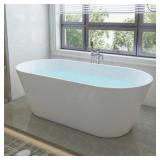 67.3" X 32" FREESTANDING SOAKING ACRYLIC BATHTUB