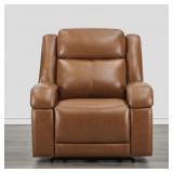 $630 GENUINE LEATHER ZERO WALL POWER RECLINER WITH