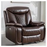 40" WIDE LEATHERETTE DIAMOND TRIMMED BACKREST POWE