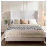 TALL HEADBOARD UPHOLSTERED BED * MISSING BOX *