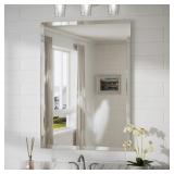 $110 JANICA RECTANGLE BEVELED FRAMELESS BATHROOM V
