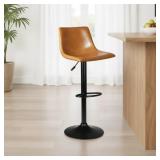 HALIMA SWIVEL UPHOLSTERED ADJUSTABLE HEIGHT COUNTE