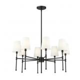 $350 ADORRA 30" WIDE 8-LIGHT CHANDELIER - POLISHED