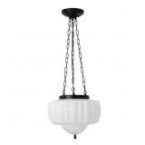 $172 LARGE MILK GLASS PENDANT LIGHT