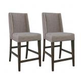 $450 REBER UPHOLSTERED COUNTER HEIGHT DINING CHAIR