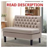 $205 POTTORFF LINEN UPHOLSTERED BENCH MISSING PEIC