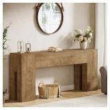 71" FARMHOUSE CONSOLE TABLE FOR ENTRYWAY, LONG SOF