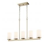 $230 ALFRED 35" 5-LIGHT LINEAR CHANDELIER