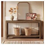 $170 63-INCH ENTRYWAY CONSOLE TABLE, 2-TIER NARROW