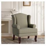 LIGHT CAMEL COTTON BLEND CHAIR