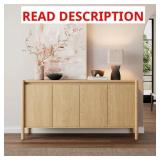 $218 HINGHAM 59  W SIDEBOARD BUFFET CABINET, CREDE