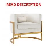 SHELBI 31CM W VELVET ARMCHAIR *BLACK*