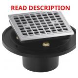 $181 CLEARFLO SQUARE BRASS TILE-IN SHOWER DRAIN