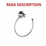 CASSIDY WALL MOUNT ROUND OPEN TOWEL RING BATH HARD
