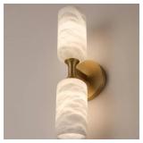 $210 1-LIGHT SOLID BRASS LED WALL MOUNTED SCONCE W