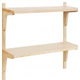 $108 MERIDIEN WOOD SHELVES; NATURAL POPLAR; TRANSI