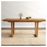 $580 EXTENDABLE SOLID WOOD DINING TABLE WITH SLED