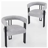 $245 MAHJABI UPHOLSTERED DINING ARM CHAIRS