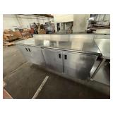 APPROX 7FT X 30IN X 40IN S.S. COMMERCIAL WORK TABL