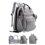 DIAPER BAG BACKPACK WITH CHANGING STATION, LARGE D