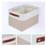 FABRIC STORAGE BIN WITH LID 16 H X 24 W X 13 D